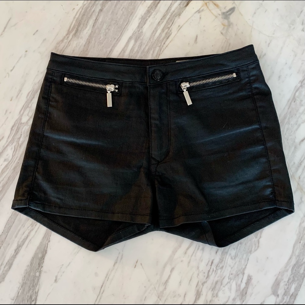 🖤H&M Black Rocker/Biker/Festival Shorts w Front and Back Zipper Pockets
